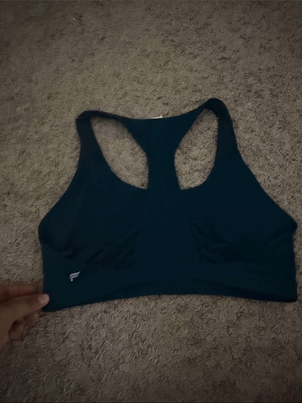 Women’s Racerback Sports Bra in Dark Blue - Picture 6 of 6